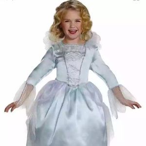 Fairy Godmother Disney Cinderella Costume Dress Up Playtime Size 4/6X  Aqua